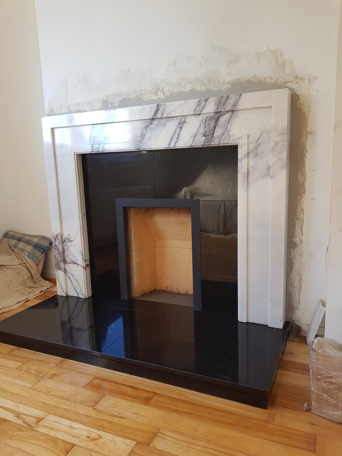 Manhattan Fireplace in Lilac Marble