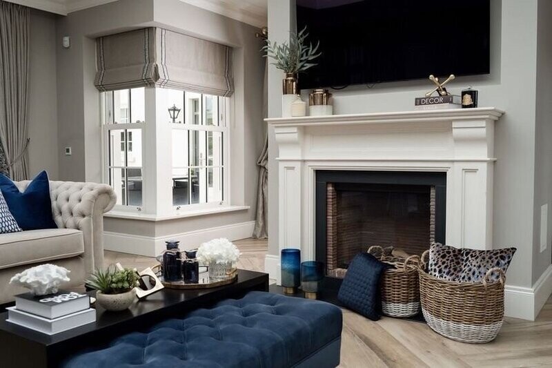 Richmond Fireplace & Class Bell Small Gas Fire