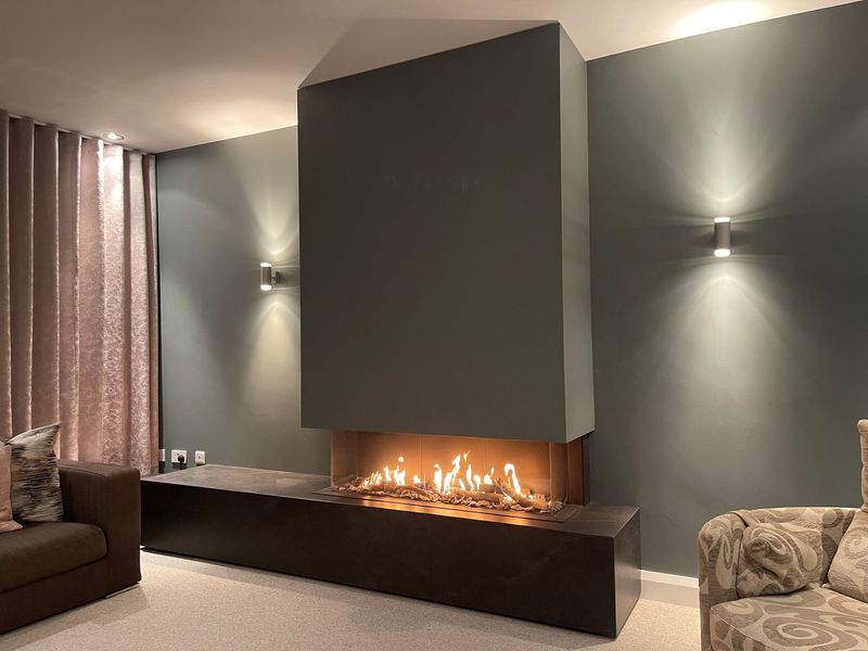 Kalfire G130-37S & Dekton Laos Boxed Hearth