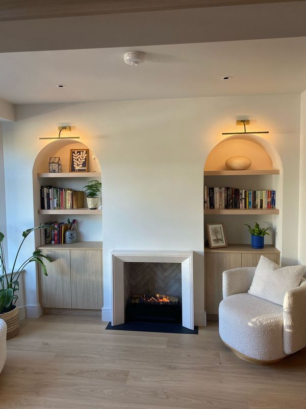 Metro Fireplace (small) & Planika Firebasket