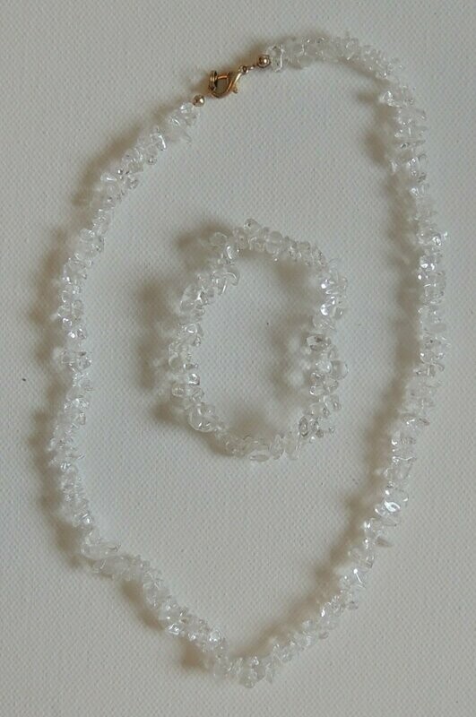 Bergkristall Kette und Armband