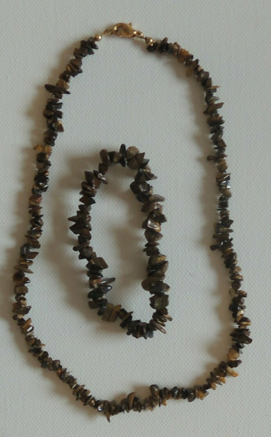Tigerauge Kette und Armband