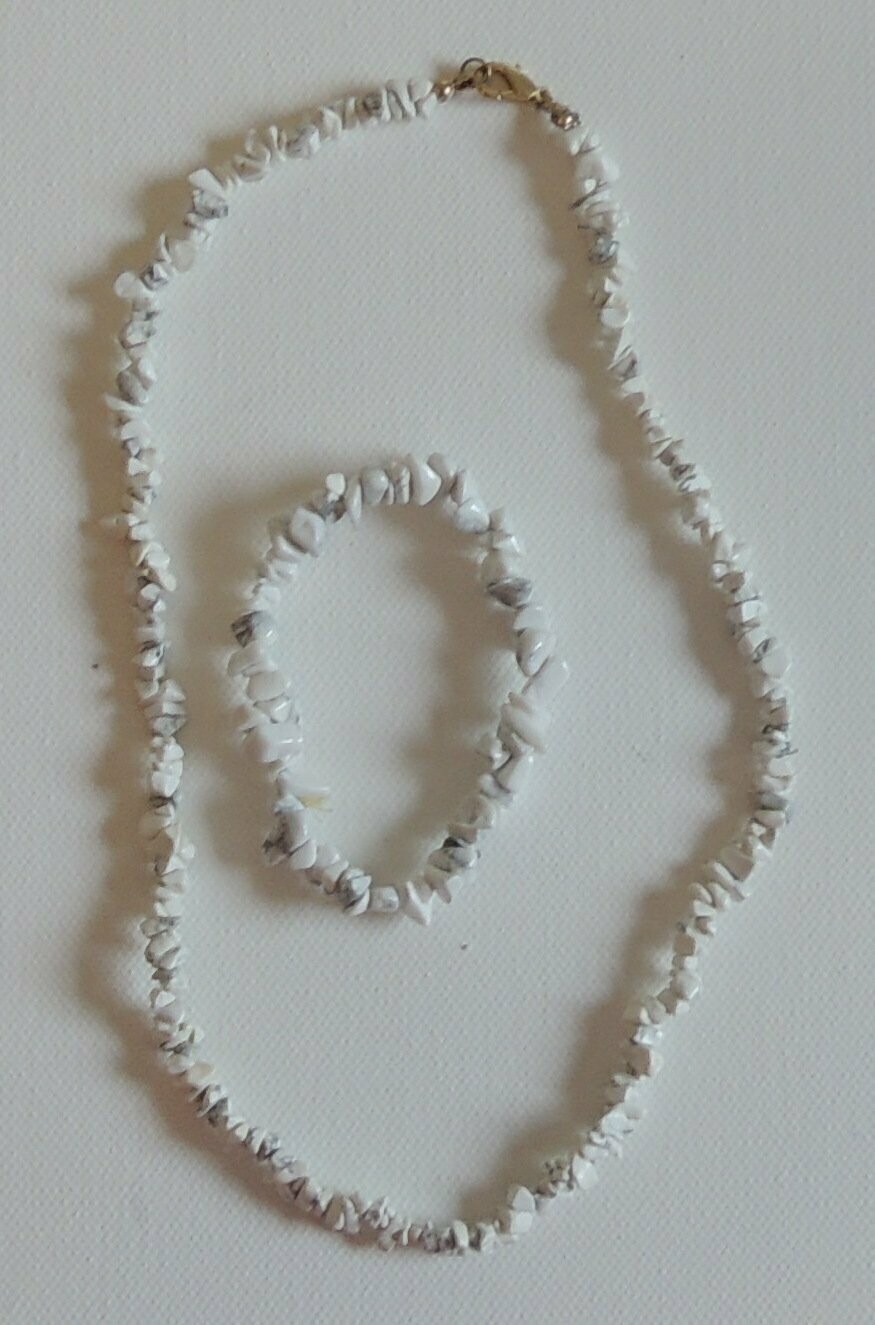 Howlith Kette und Armband