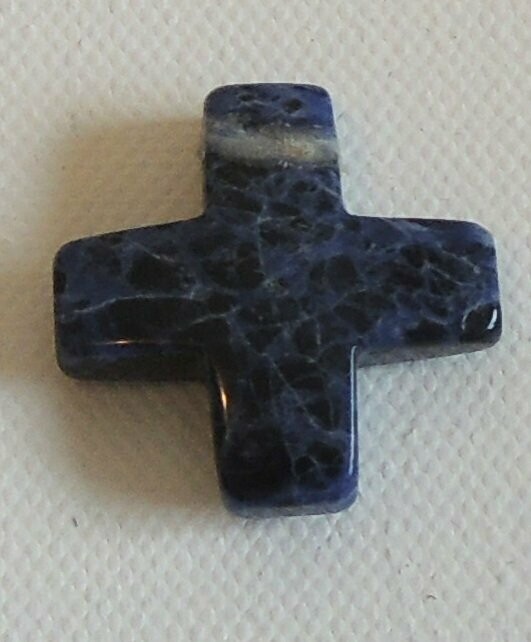 Kreuz Anhänger Sodalith
