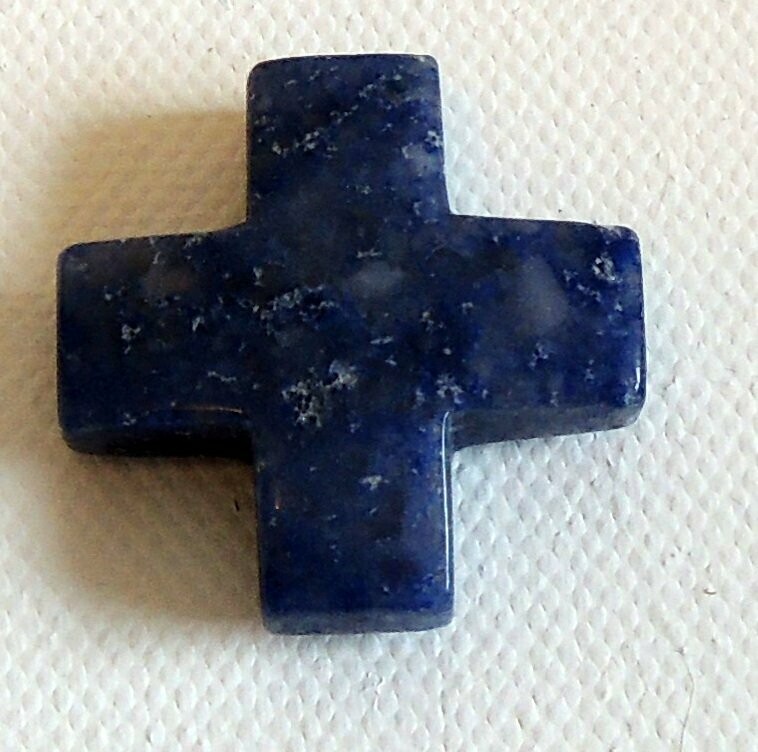 Kreuz Anhänger Blauquarz