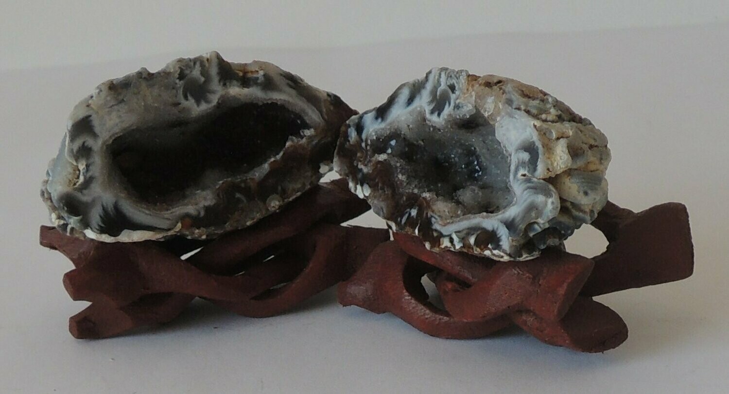 Achat-Geoden Pärchen