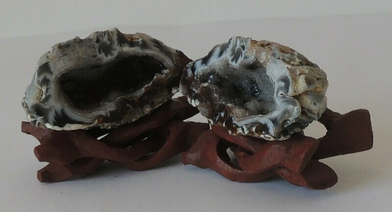 Achat-Geoden Pärchen