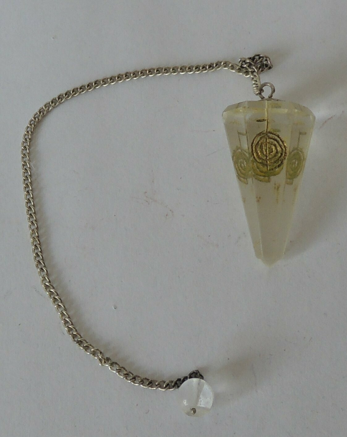 Pendel Bergkristall mit Spirale