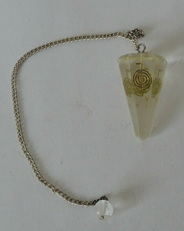 Pendel Bergkristall mit Spirale