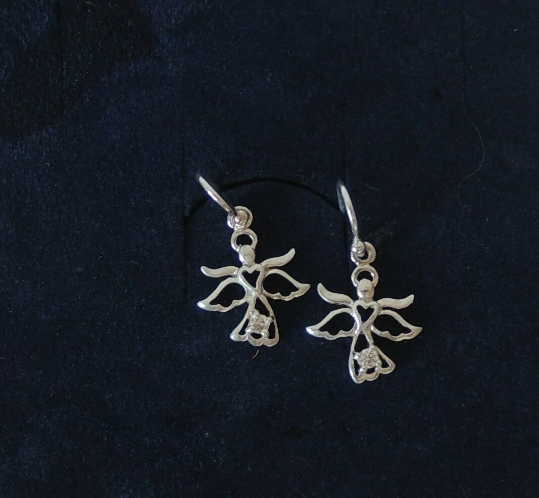 Ohrhänger Hoffnungsengel mit echtem Zirkon