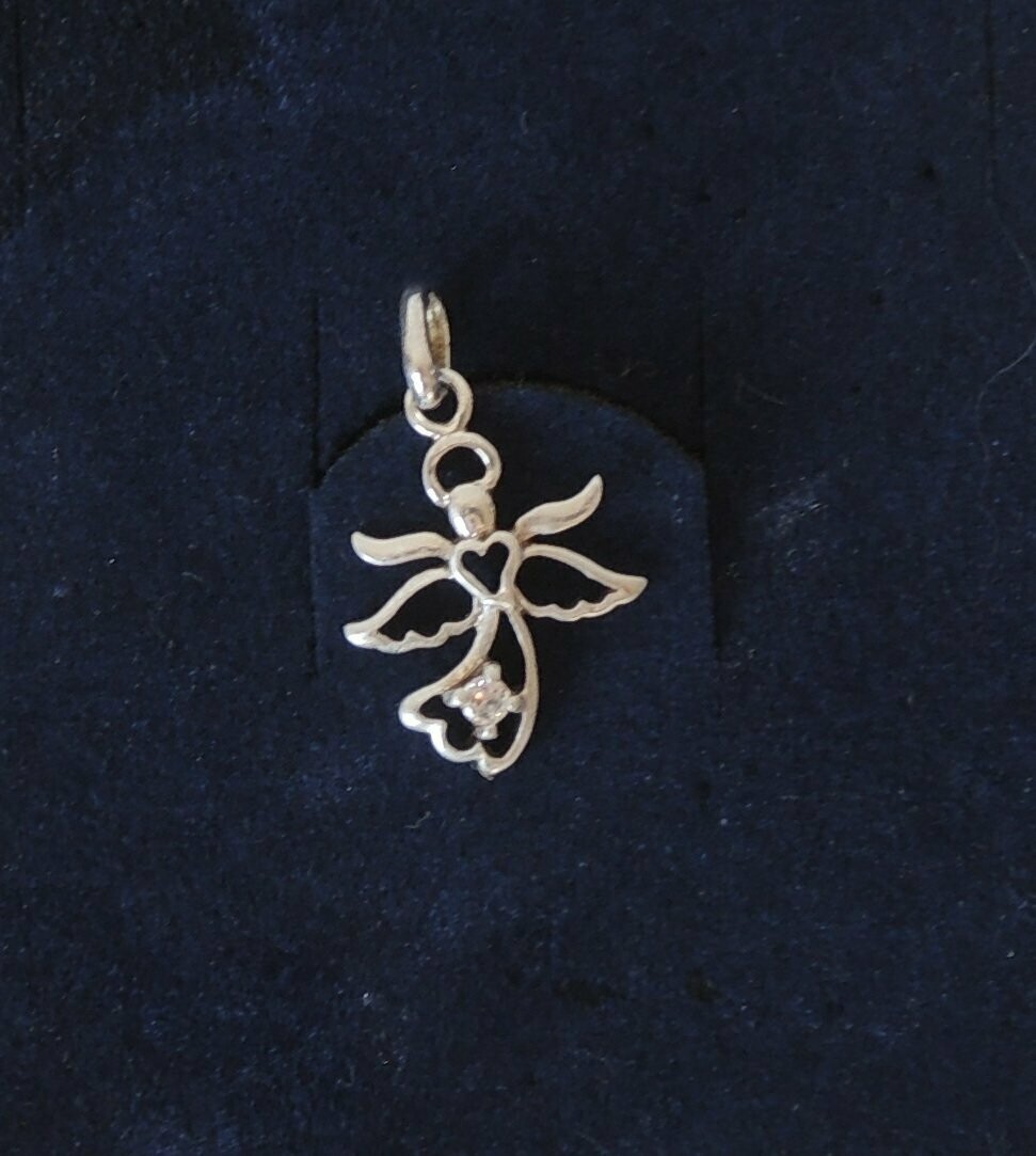 Anhänger Hoffnungsengel mit echtem Zirkon