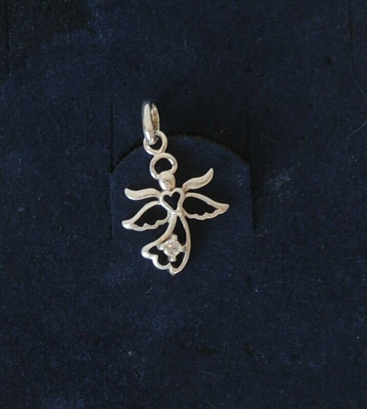 Anhänger Hoffnungsengel mit echtem Zirkon
