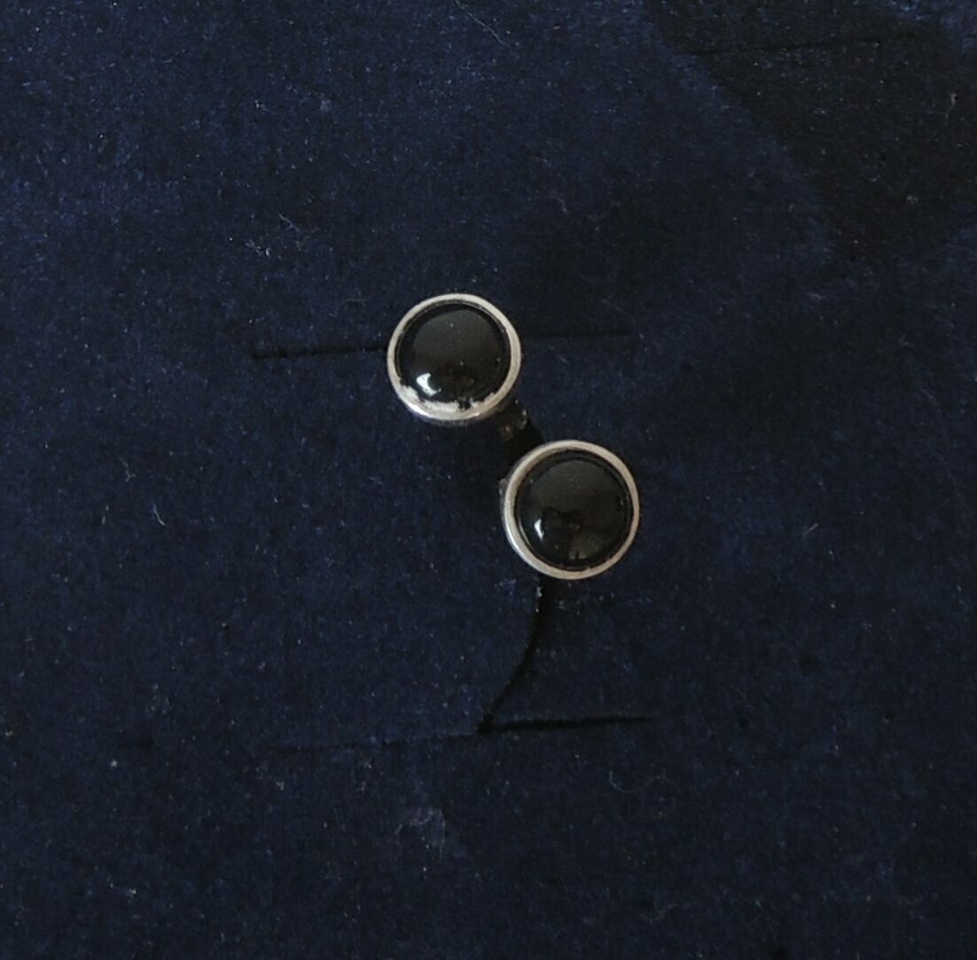 Ohrstecker Onyx