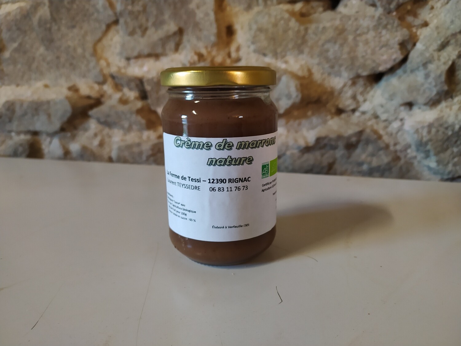 xx Crème de marrons nature, (les 360 gr)