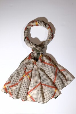 Elevate Orange Grey Pattern Scarf Elevate Orange Grey Pattern Scarf