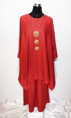 Cotton Linen Flat Tunic and Pants Cotton Linen Flat Tunic and Pants