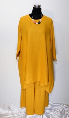 Cotton Linen Flat Tunic and Pants Cotton Linen Flat Tunic and Pants