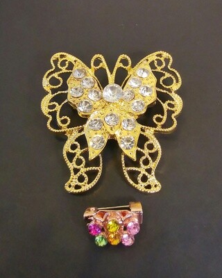 Pathfinder Golden Butterfly Brooch and Pin Pathfinder Golden Butterfly Brooch and Pin