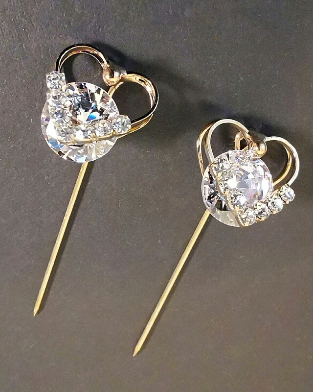 Marietta Double Love Diamond Brooch Marietta Double Love Diamond Brooch