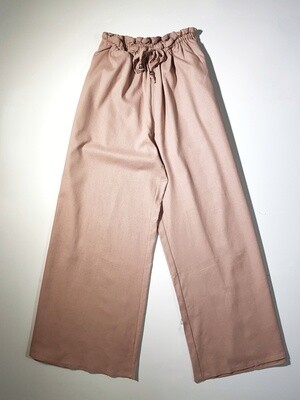 Cotton Linen Drawstring Long Pants