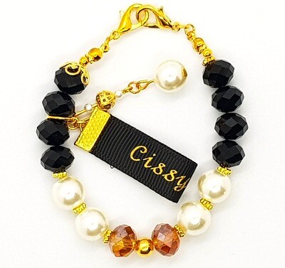 Bracelet & Face Mask Extender Dual Function (Ichika - Black Diamond Beads) Bracelet & Face Mask Extender Dual Function (Ichika - Black Diamond Beads)