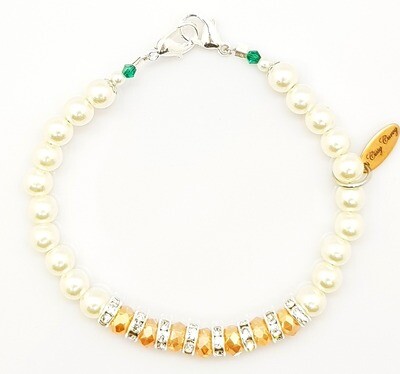 Bracelet & Face Mask Extender - Dual Function (Hyejin Silver White Pearl Beads)