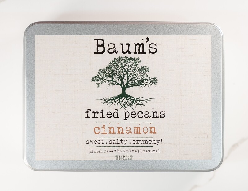 Baum&#39;s Fried Pecans &quot;Cinnamon &quot; Gift Tin