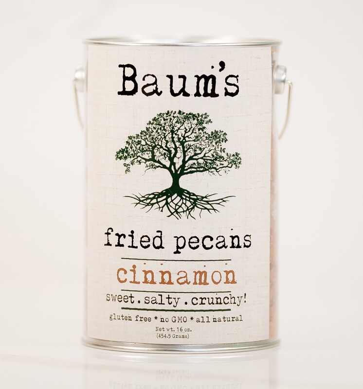Baum&#39;s Fried Pecans &quot;Cinnamon&quot; Gift Pail