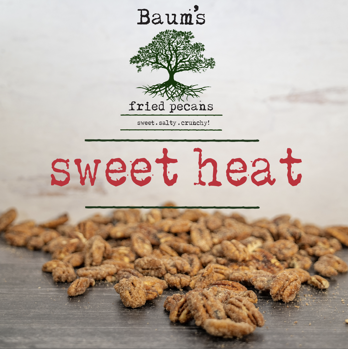 Baum's Fried Pecans "Sweet Heat" - Bulk