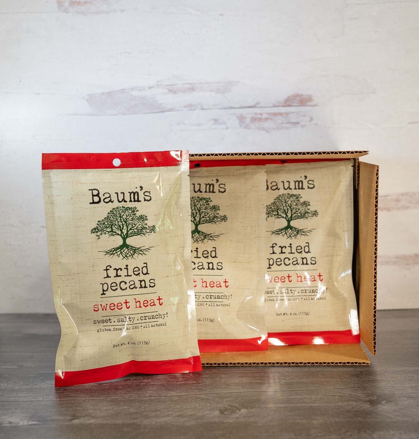 Baum's Fried Pecans "Sweet Heat" 6 Pack