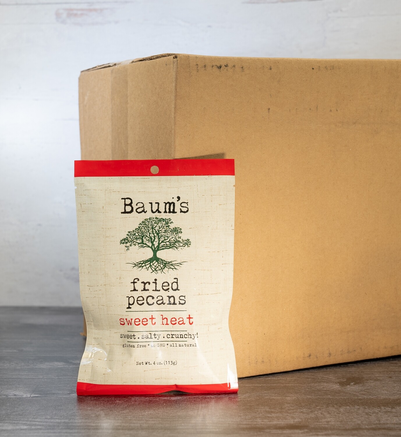 Baum's Fried Pecans "Sweet Heat" Case 48 pack