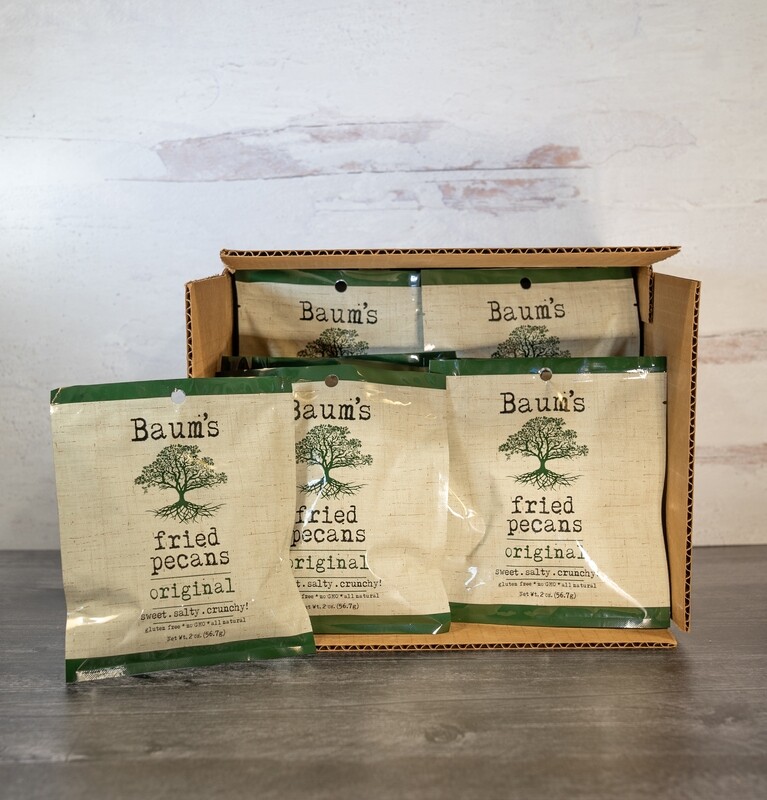Baum&#39;s Fried Pecans &quot;Original&quot; 2 oz. - 12 Pack