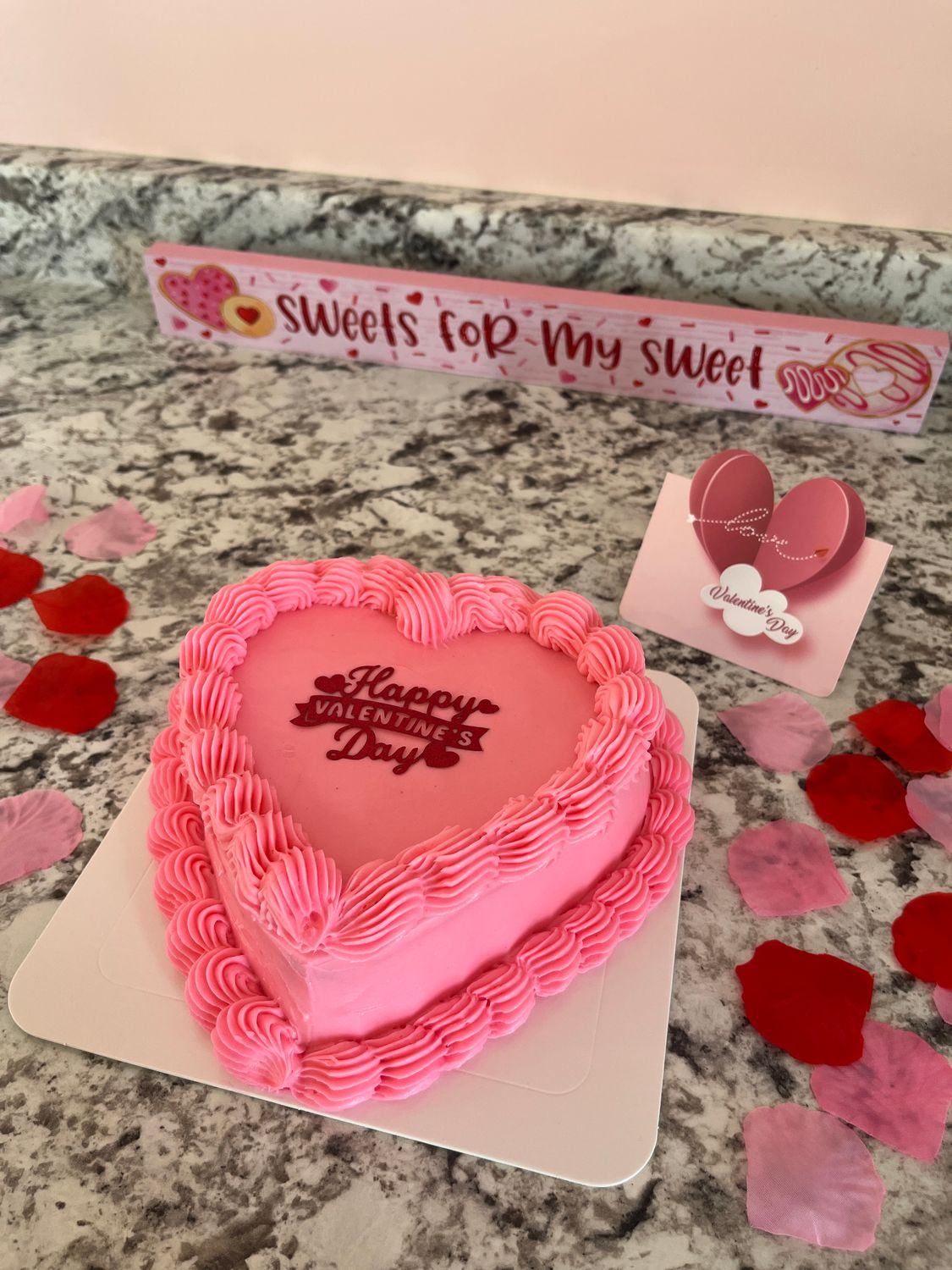 Valentines Heart Cake
