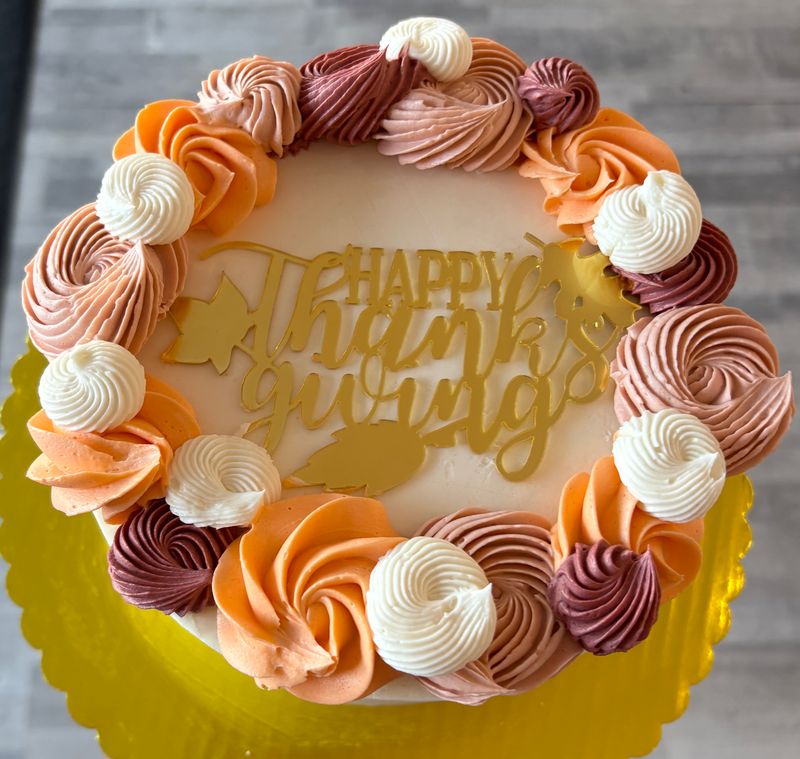 Thanksgiving Theme Cake