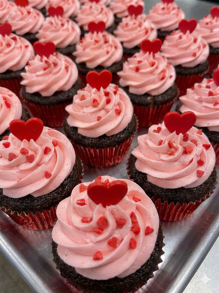 1 Dozen Valentine Cupcakes