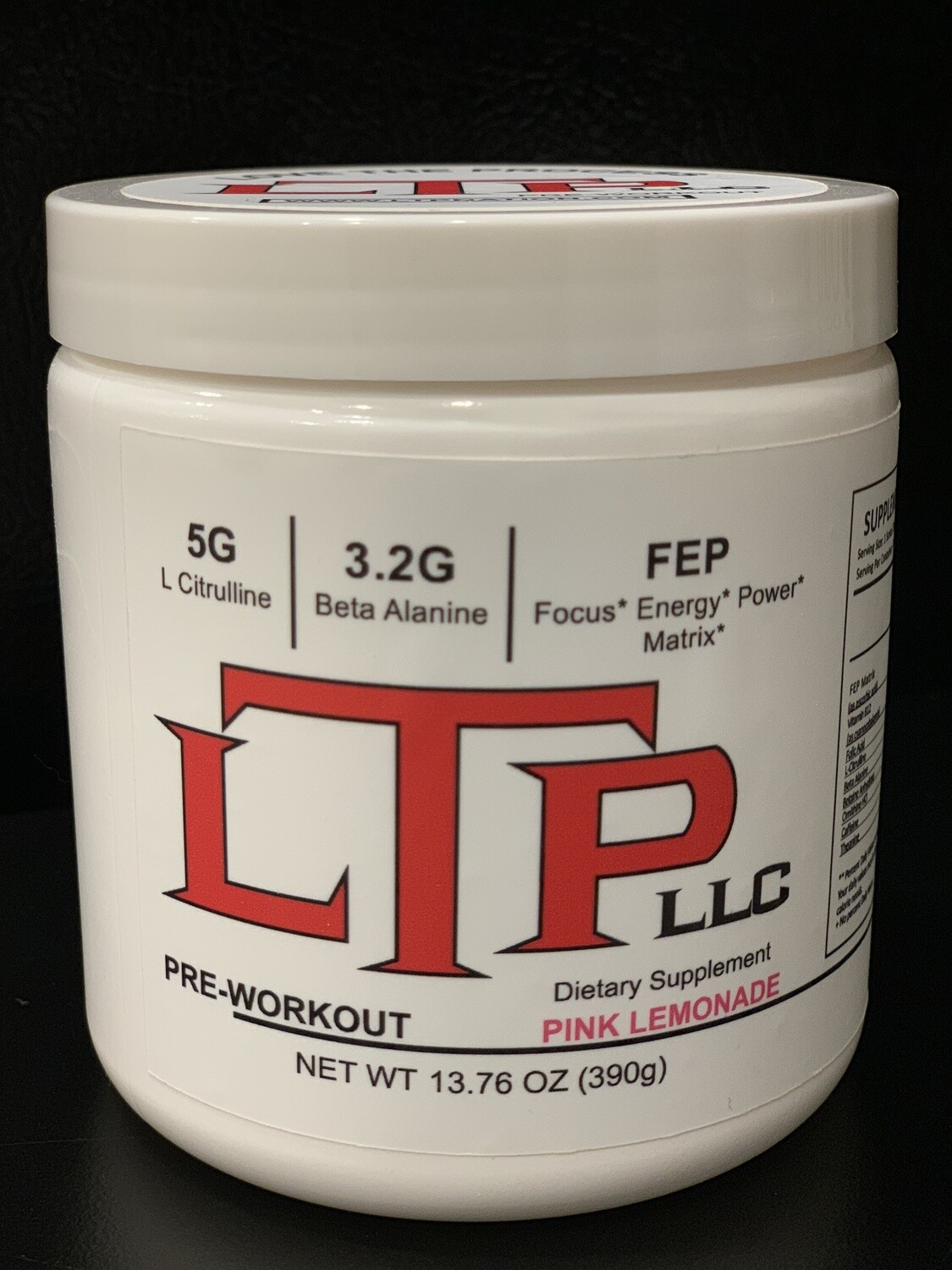 LTP Original High Stim Preworkout Pink Lemonade 30 servings