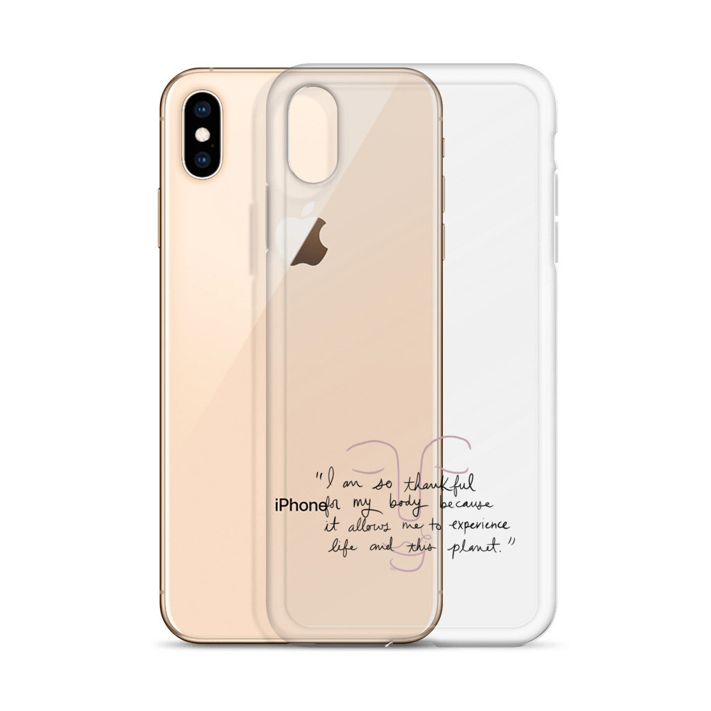 Thankful Clear iPhone Case