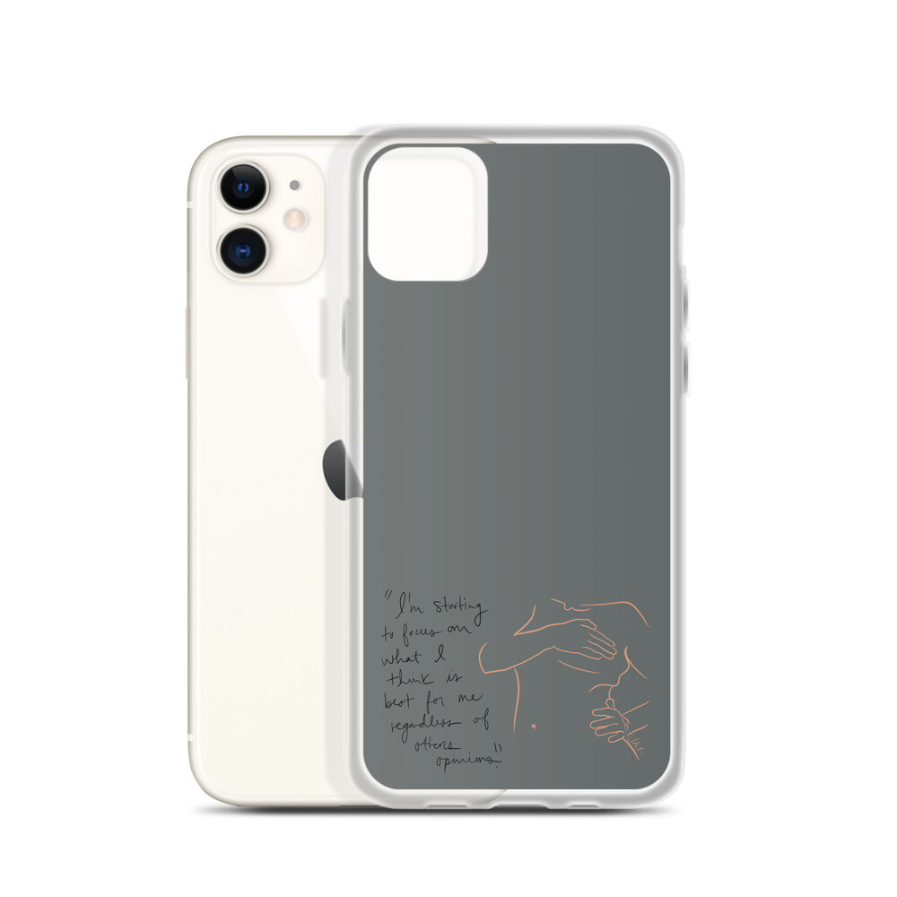 Best for Me Grey iPhone Case
