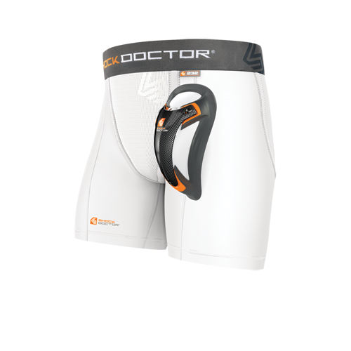 SHOCK DOCTOR ULTRA BOXER LENGTH COMPRESSION SHORT WITH ULTRA CARBON FLEX CUP