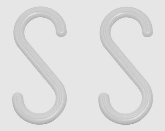 Plastic "S" Hooks - Pack of 250