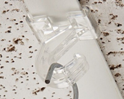 Clear Hinged Ceiling Hook - Pack of 200