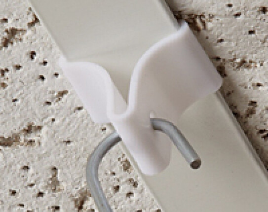 Plastic Grid Clip - White