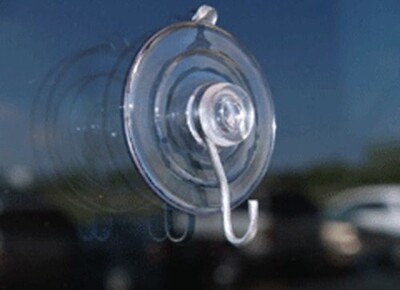 Suction Cups-Metal Hook-Large