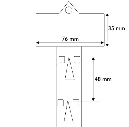 Injection Hang Strips- pack of 100