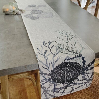 Sea Urchin Linen Table Runner // Wholesale Only