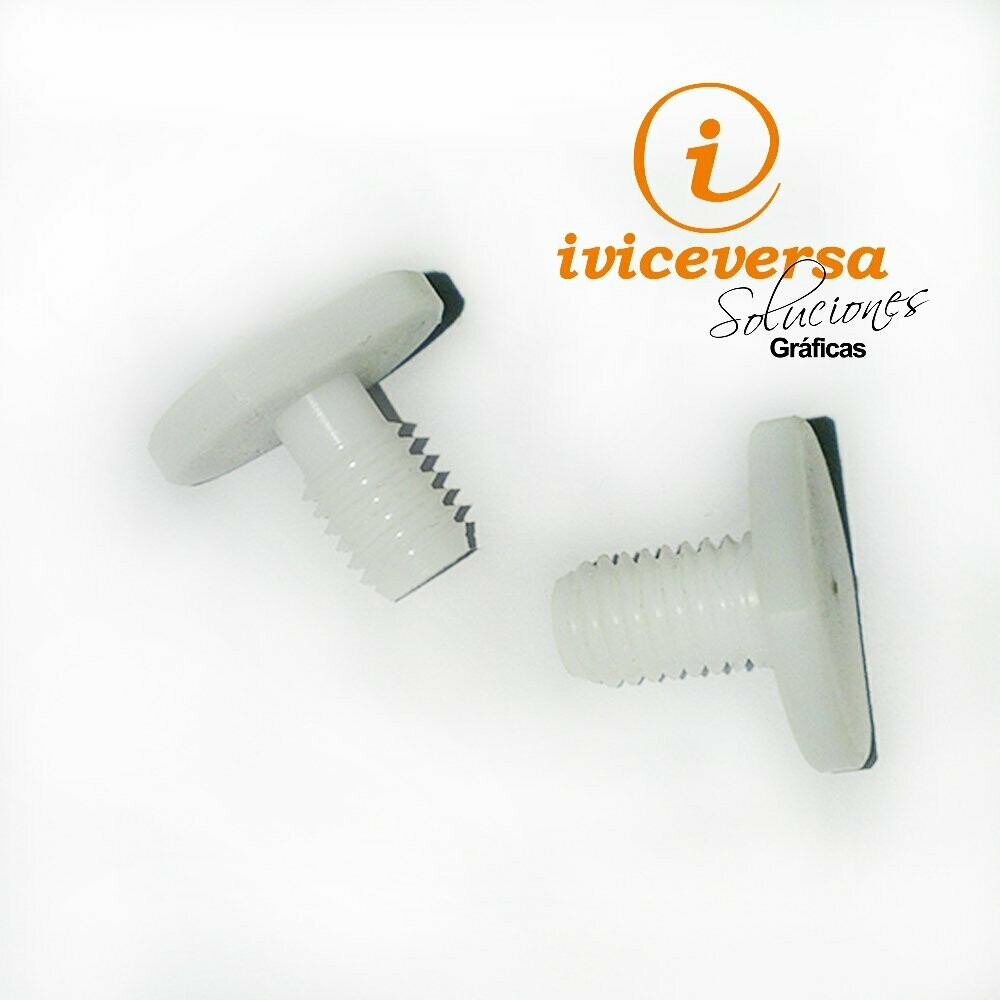 Rosca y arandela  aislante Nylon 1 pieza (Cable Kit)