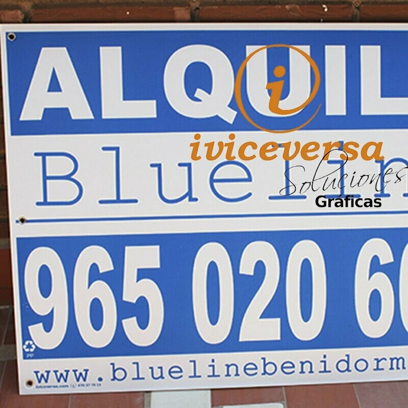 100x70 cm.  30 ud.  Carteles Polipropileno