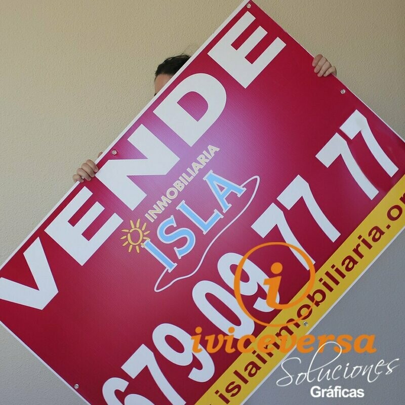 120x50 cm.  30 ud. Carteles Polipropileno