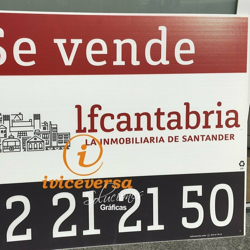 90x60 cm.  60 ud.  Carteles Polipropileno