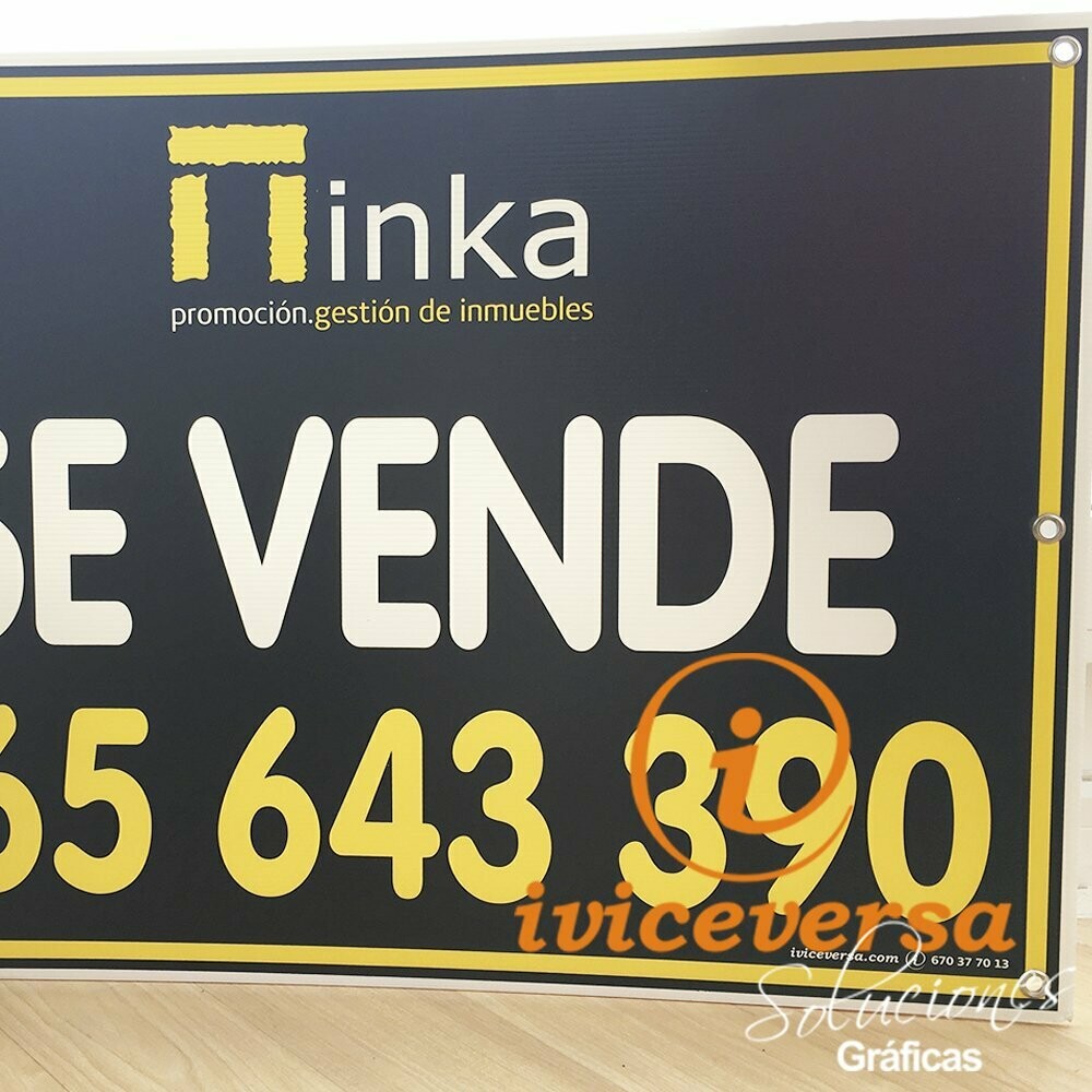 80x60 cm.  30ud.   Carteles Polipropileno